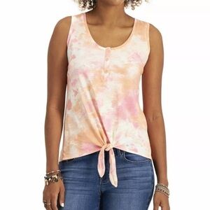 Style & Co. Sunrise Tie-Dye Tank Top